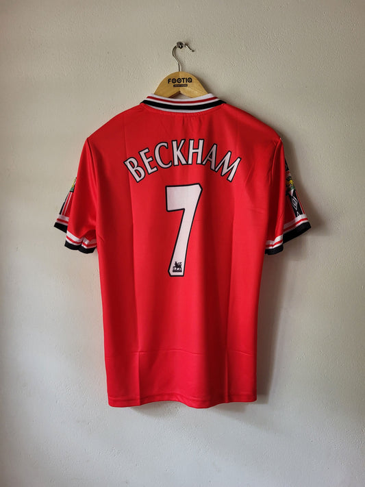 BECKHAM MAN UNITED HOME KIT 1998-99 COLLAR ZIP SUBLIMATION