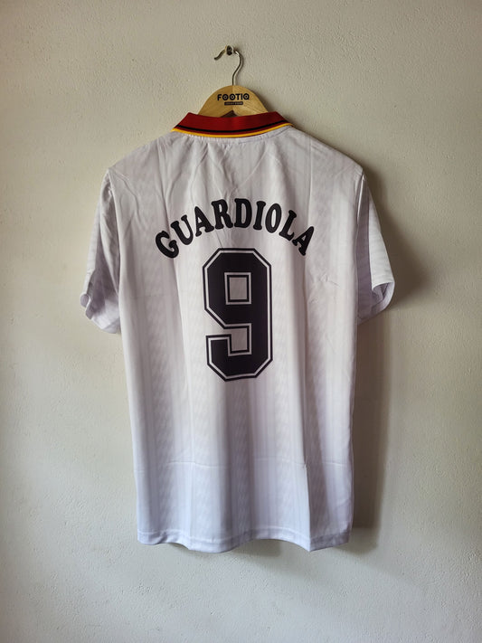 GUARDIOLA SPAIN AWAY KIT 1994 COLLAR SUBLIMATION