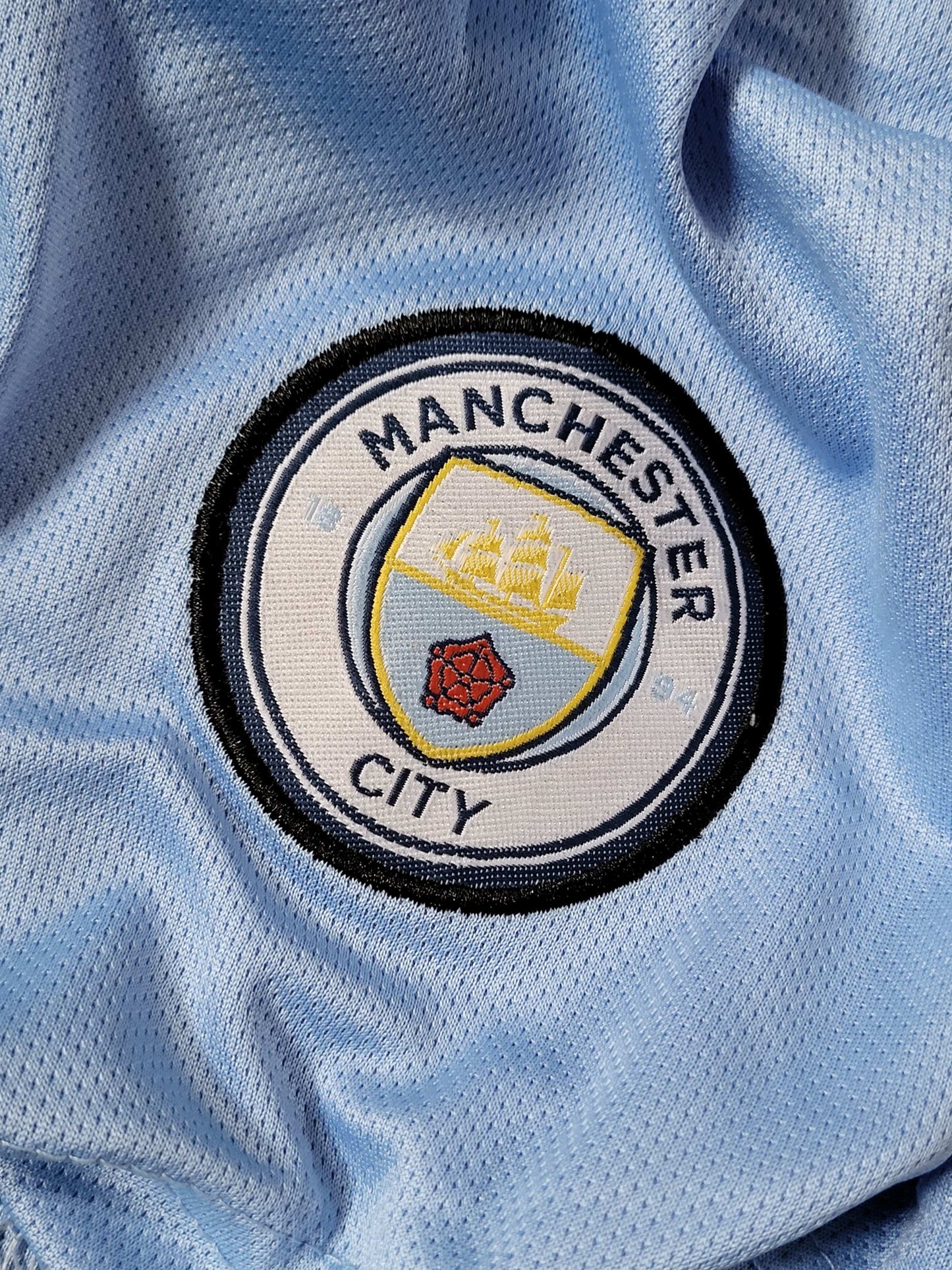 MANCHESTER CITY BLUE SHORTS EMBROIDERY