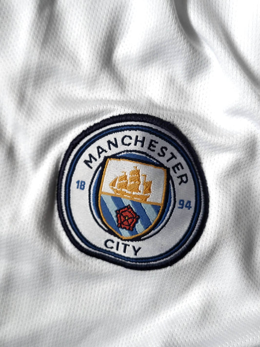 MANCHESTER CITY WHITE SHORTS EMBROIDERY