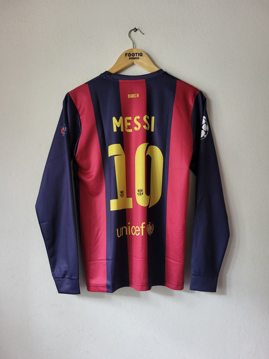 MESSI BARCELONA HOME KIT 2014-15 FULL SLEEVE PREMIUM EMBROIDERY