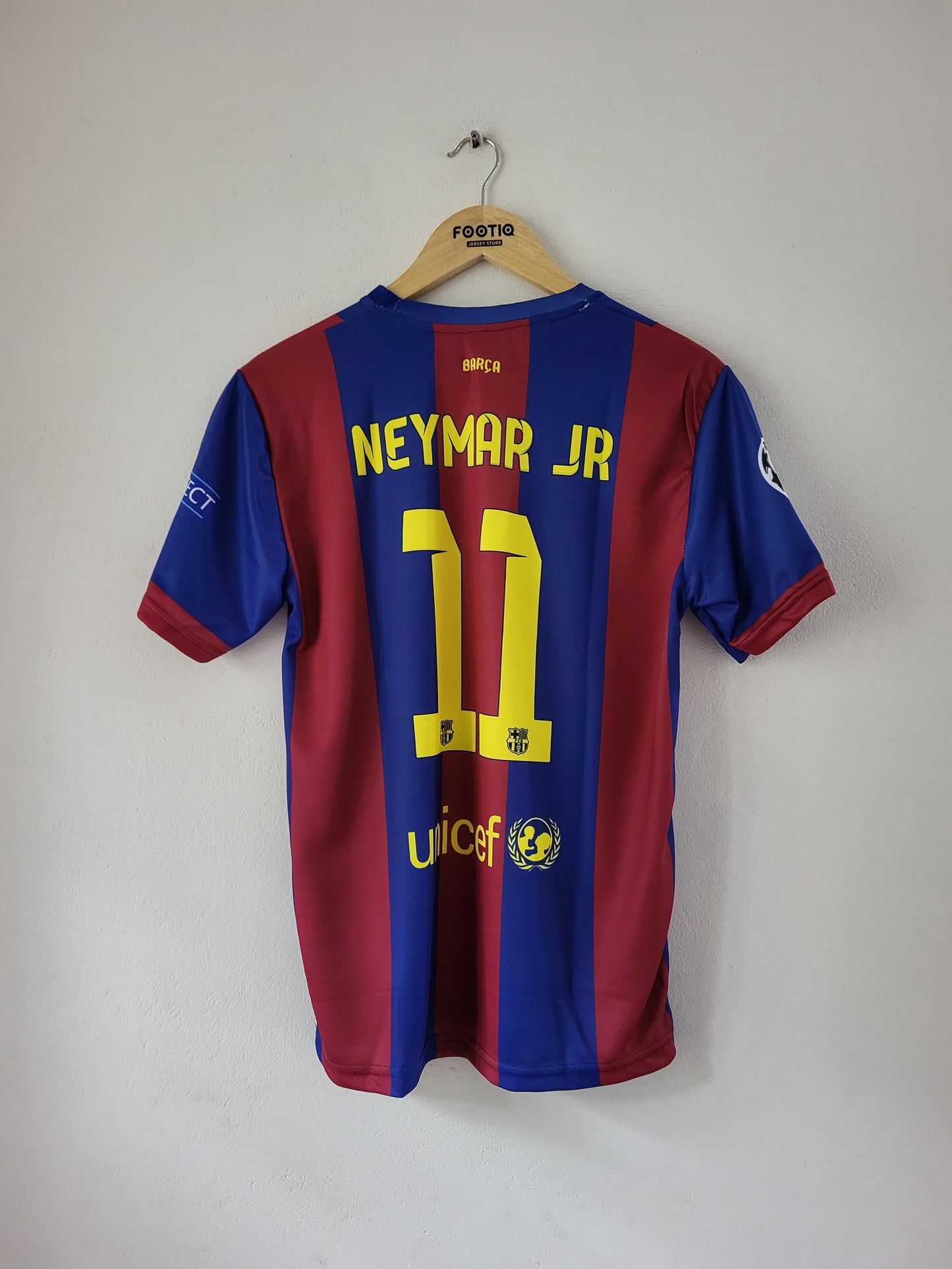 NEYMAR JR BARCELONA HOME KIT 2014-15 SUBLIMATION