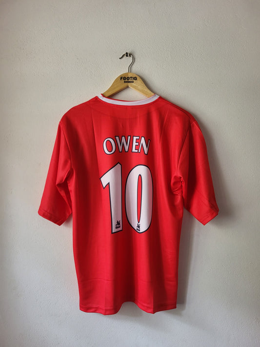 OWEN LIVERPOOL 2002-03 HOME KIT FIVE SLEEVE SUBLIMATION