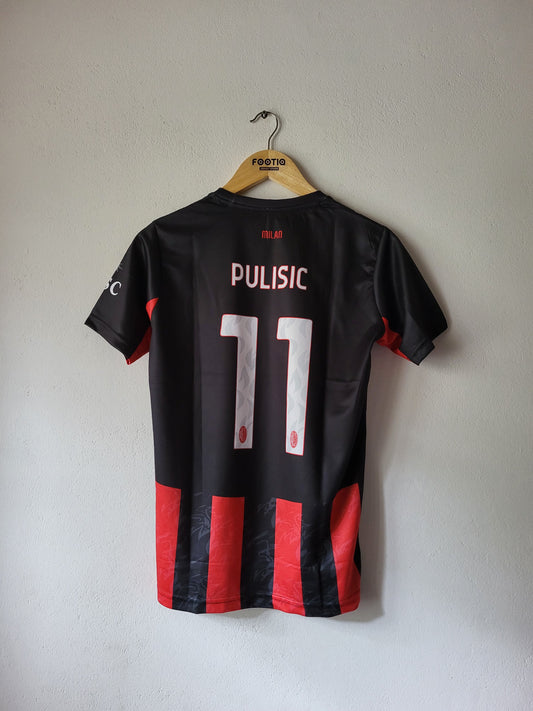 PULISIC AC MILAN 2025-26 HOME KIT PREMIUM EMBROIDERY