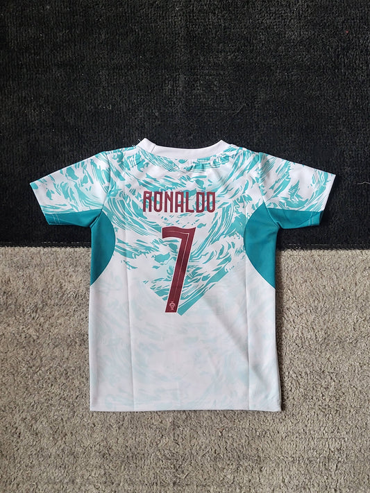 RONALDO PORTUGAL AWAY KIT 2026 KIDS SUBLIMATION