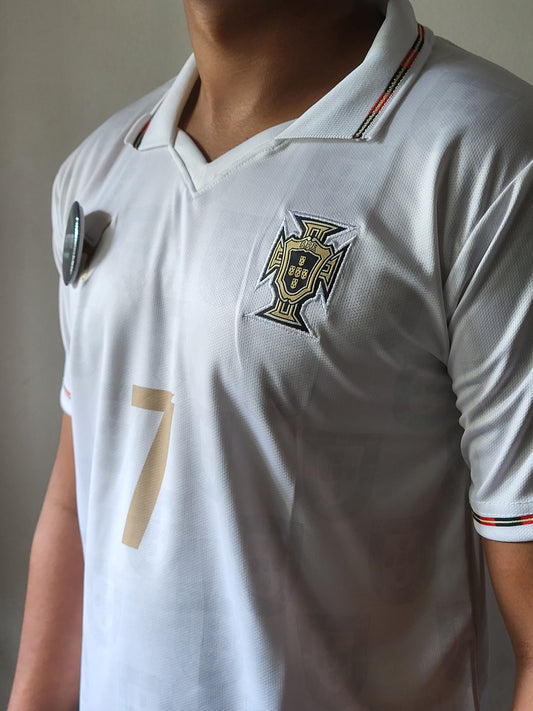 RONALDO PORTUGAL WHITE SPECIAL EDITION COLLAR PREMIUM EMBROIDERY