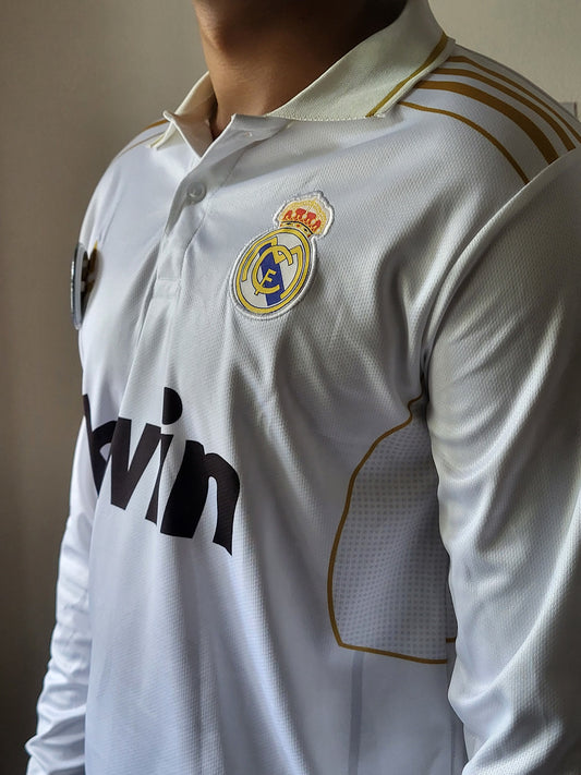 RONALDO REAL MADRID 2011-12 HOME KIT COLLAR FULL SLEEVE PREMIUM EMBROIDERY