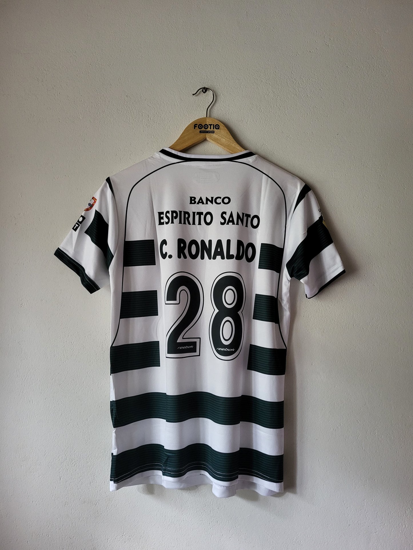 RONALDO SPORTING HOME KIT 2001-02 SUBLIMATION
