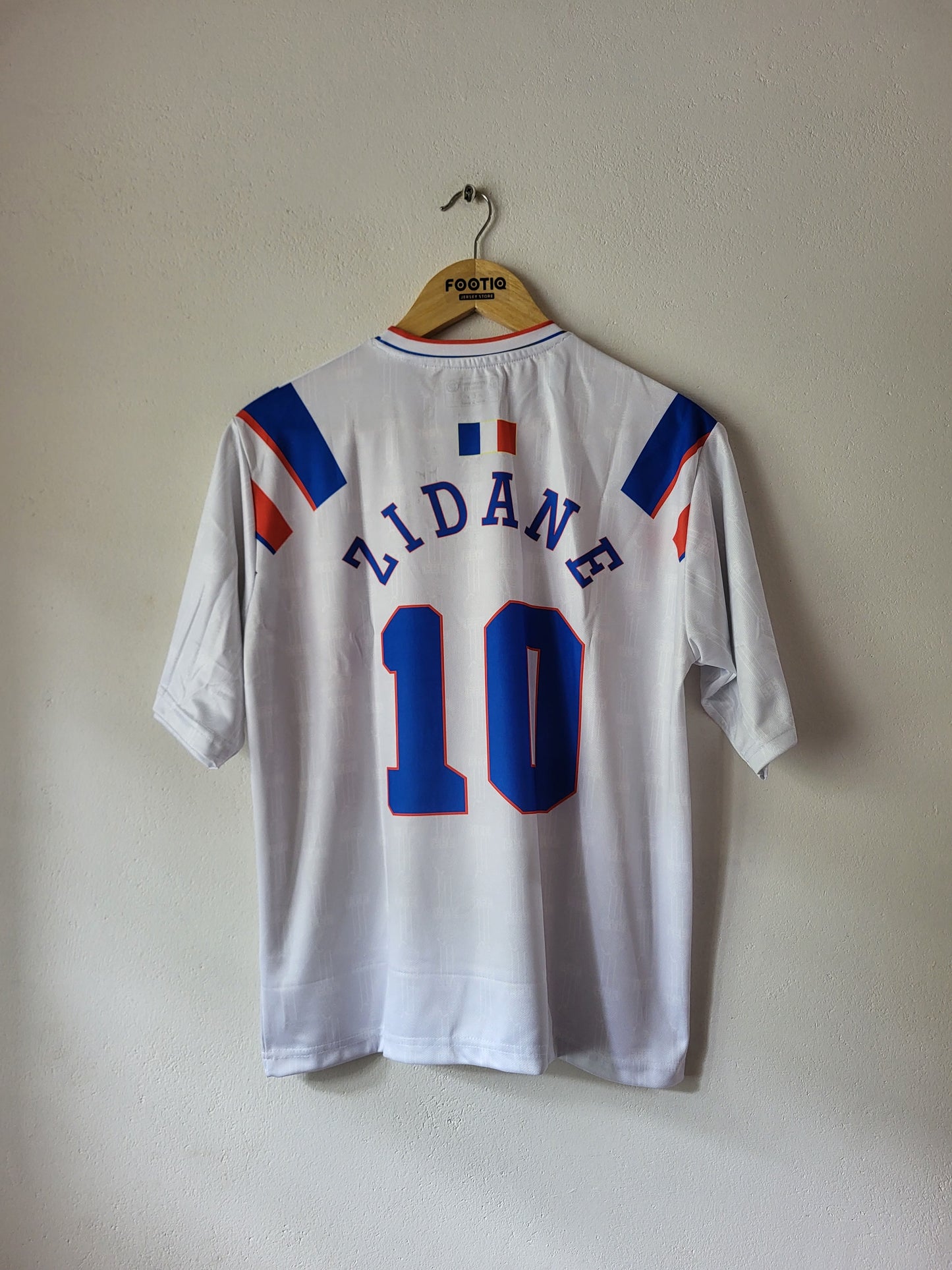 ZIDANE FRANCE AWAY KIT 1996-97 FIVE SLEEVE SUBLIMATION