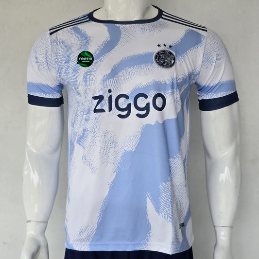 Afc Ajax Away Kit 2026-27 Premium Embroidery, white jersey