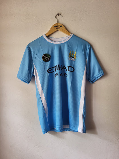 AGUERO MANCHESTER CITY HOME KIT 2013-14 SUBLIMATION