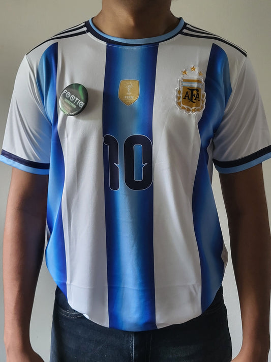 MESSI ARGENTINA HOME JERSEY 2026 PREMIUM EMBROIDERY