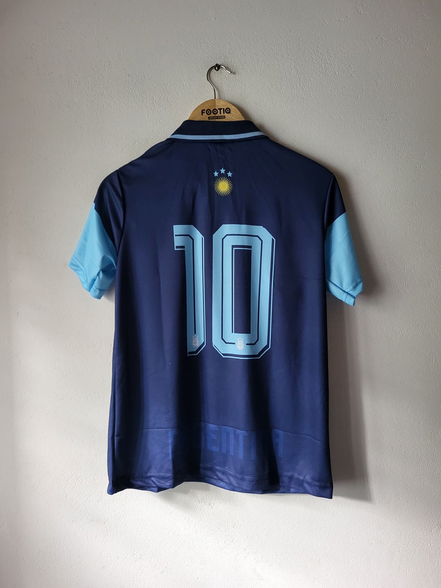 ARGENTINA TRIO ZIPPER POLO COLLAR HALF SLEEVE PREMIUM EMBROIDERY, trending jersey, best selling, Argentina travel kit, Number 10,Messi