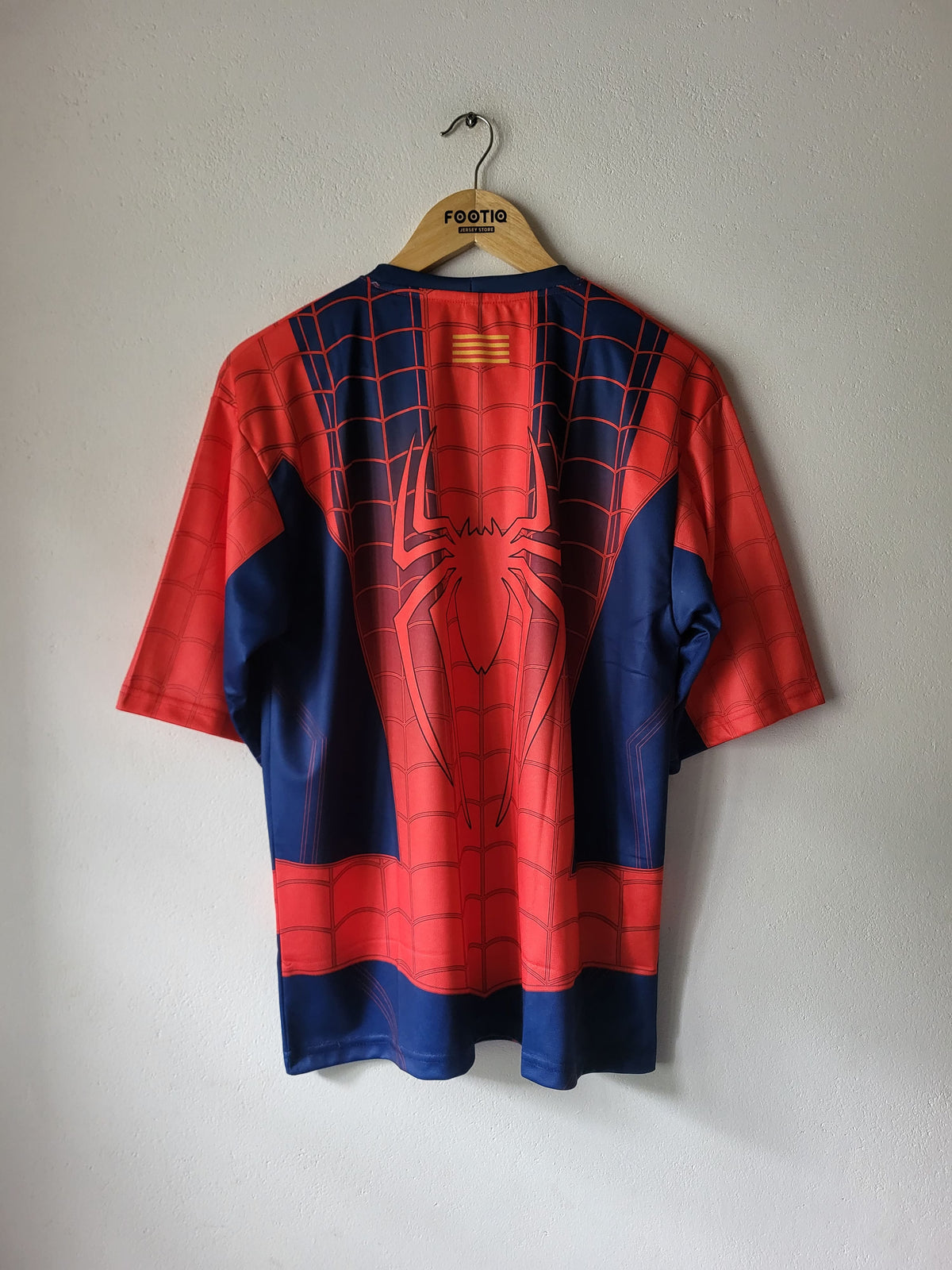 Barcelona Spider Man Special Edition Five Sleeve Premium Embroidery, Most selling, trending jersey, spiderman, special edition 