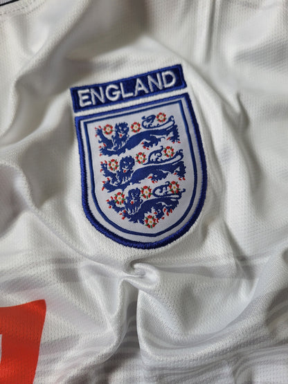 BECKHAM ENGLAND HOME KIT 2000 FULL SLEEVE PREMIUM EMBROIDERY