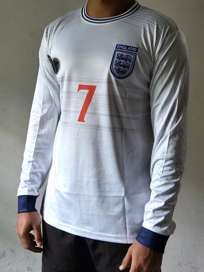 BECKHAM ENGLAND HOME KIT 2000 FULL SLEEVE PREMIUM EMBROIDERY