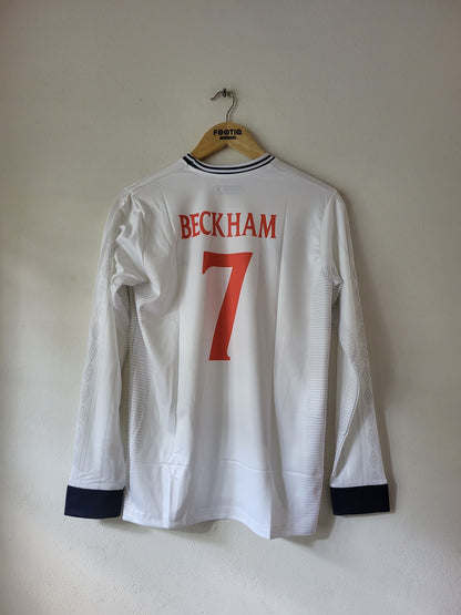 BECKHAM ENGLAND HOME KIT 2000 FULL SLEEVE PREMIUM EMBROIDERY