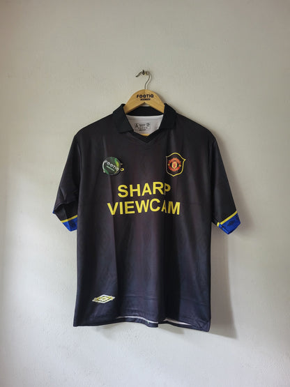 BECKHAM MAN UNITED AWAY KIT 1993-94 COLLAR FIVE SLEEVE SUBLIMATION