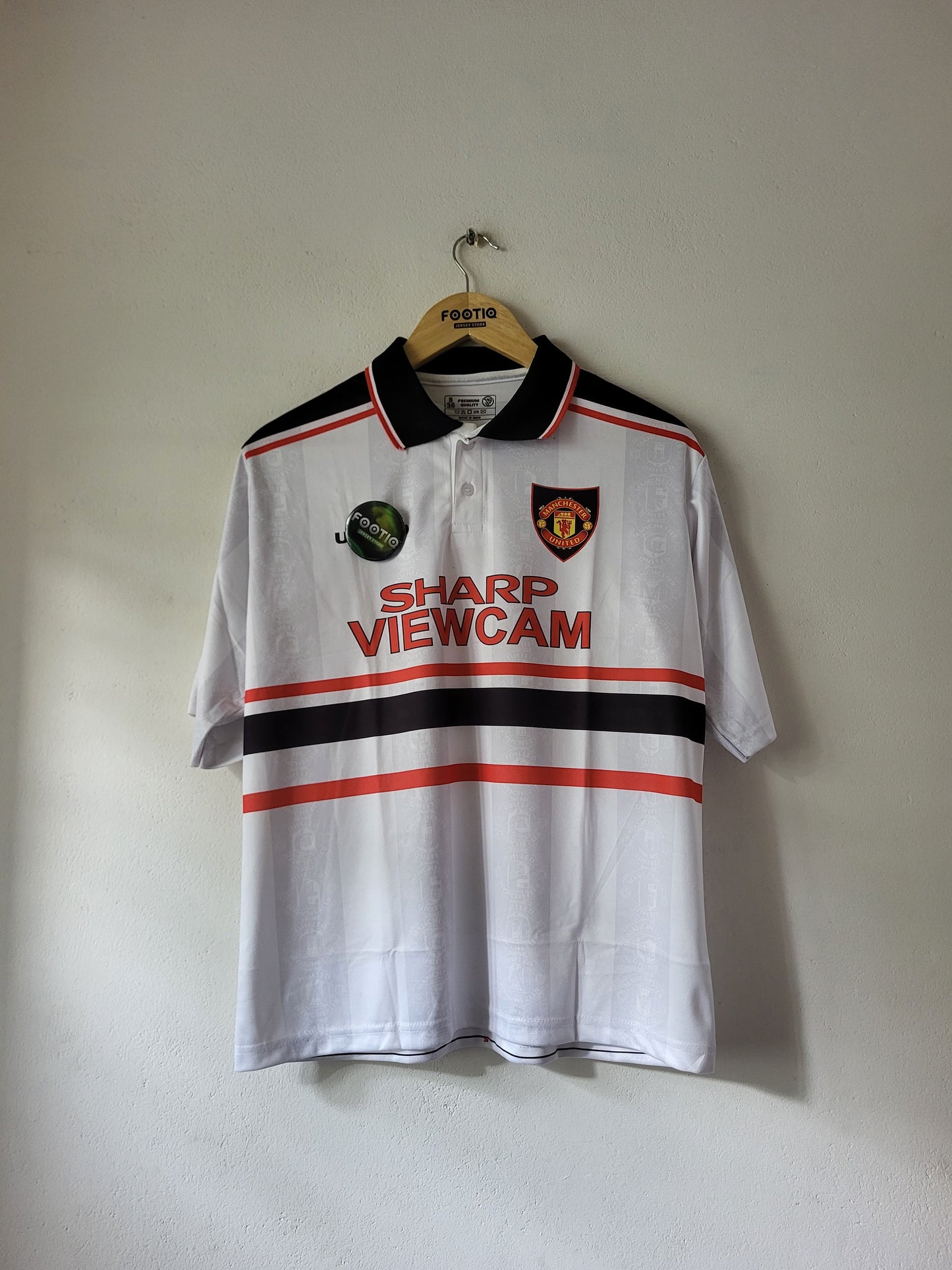 BECKHAM MAN UNITED AWAY KIT 1997-99 COLLAR FIVE SLEEVE SUBLIMATION