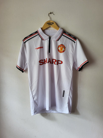 BECKHAM MAN UNITED AWAY KIT 1998-99 COLLAR ZIP SUBLIMATION