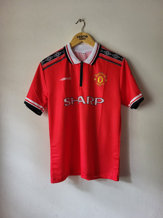 BECKHAM MAN UNITED HOME KIT 1998-99 COLLAR ZIP SUBLIMATION
