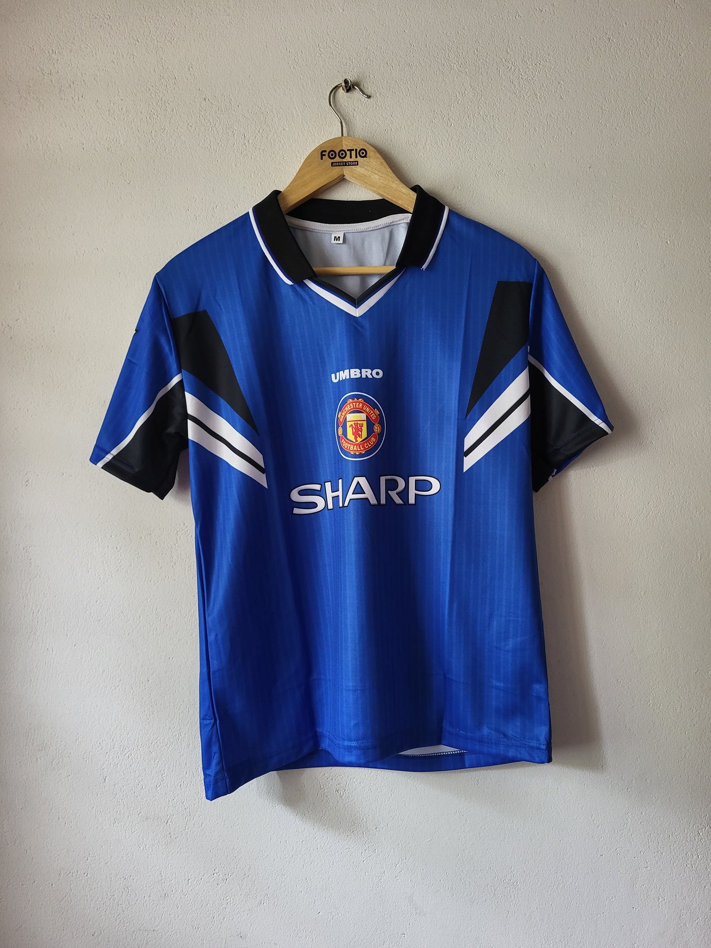 BECKHAM MAN UNITED THIRD KIT 1996-97 COLLAR SUBLIMATION