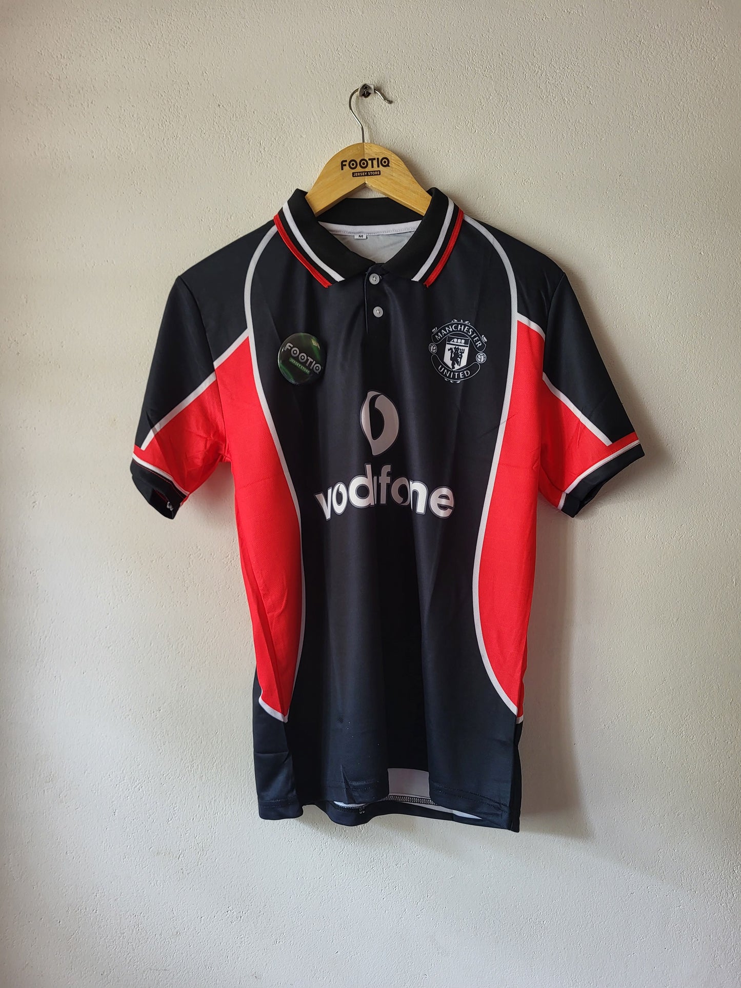 BECKHAM MAN UNITED THIRD KIT 2000-01 COLLAR SUBLIMATION