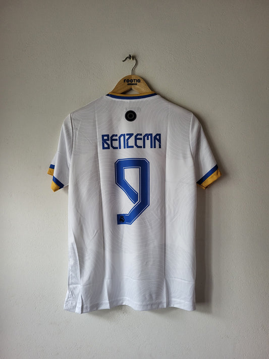 BENZEMA REAL MADRID HOME KIT 2021-22 PREMIUM EMBROIDERY