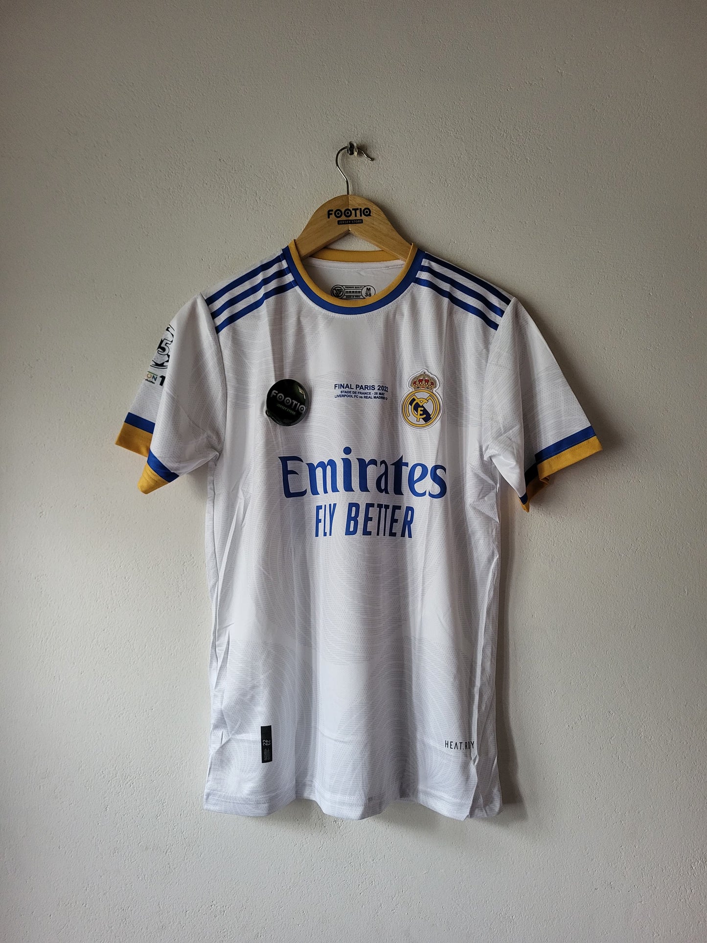 BENZEMA REAL MADRID HOME KIT 2021-22 PREMIUM EMBROIDERY