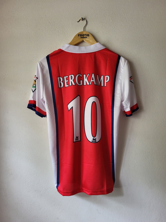 BERGKAMP ARSENAL HOME KIT 1998-99 COLLAR SUBLIMATION