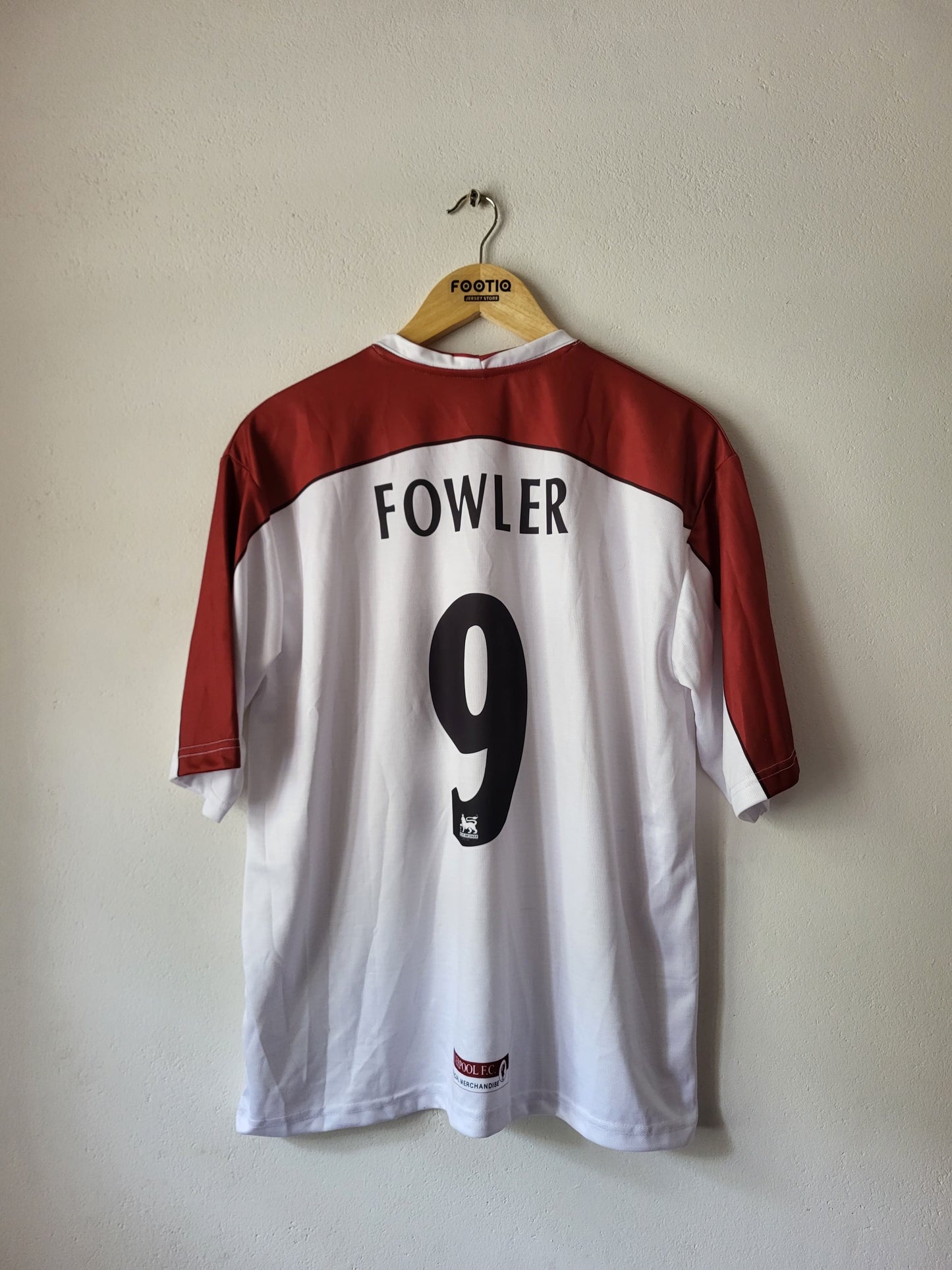 FOWLER LIVERPOOL AWAY KIT 1999-2000 FIVE SLEEVE PREMIUM EMBROIDERY