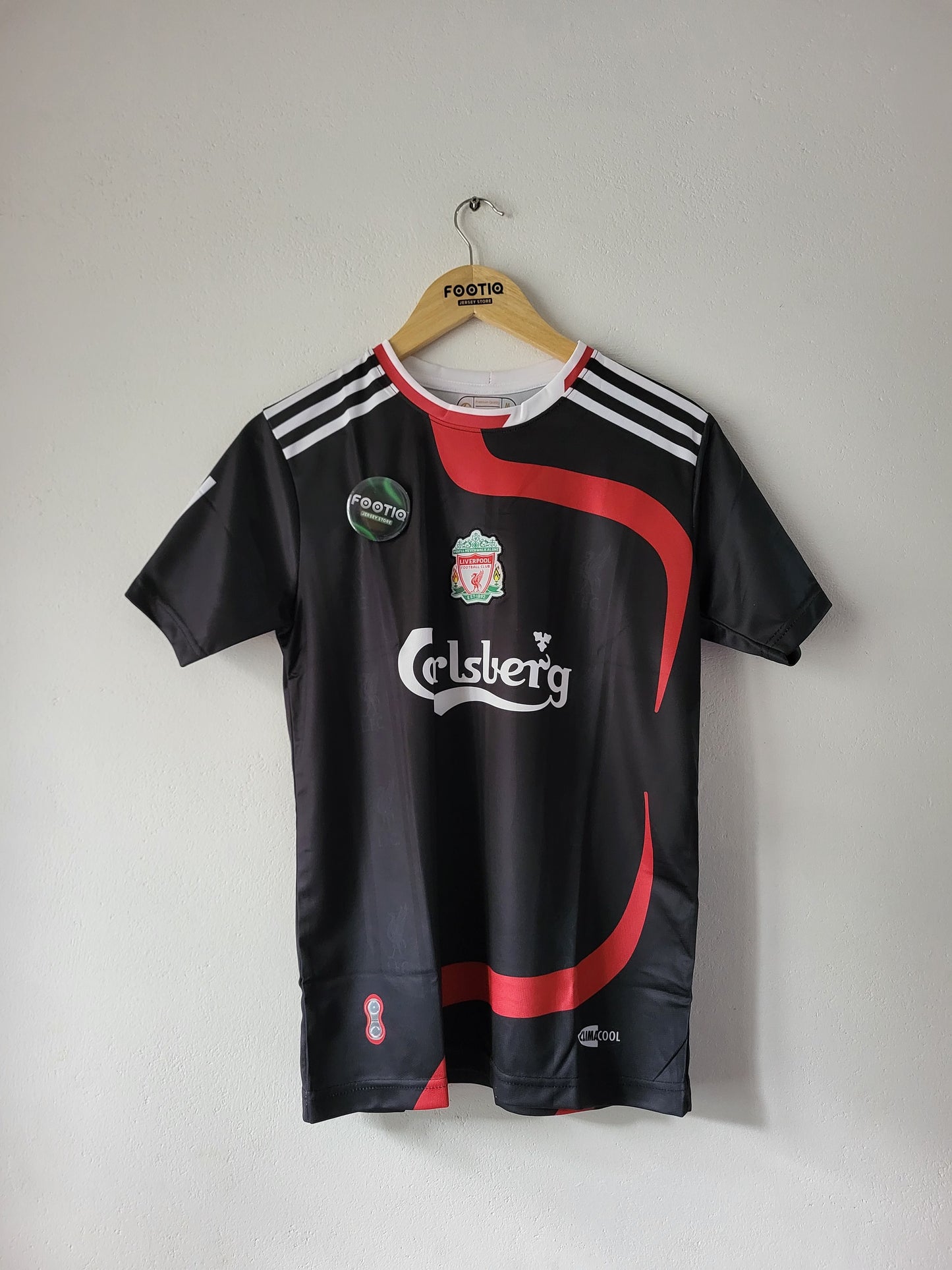 GERRARD LIVERPOOL THIRD KIT 2007-08 PREMIUM EMBROIDERY