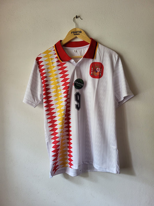 GUARDIOLA SPAIN AWAY KIT 1994 COLLAR SUBLIMATION