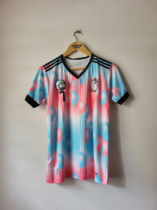 K DE BRUYNE  BELGIUM AWAY JERSEY 2026 V NECK PREMIUM EMBROIDERY