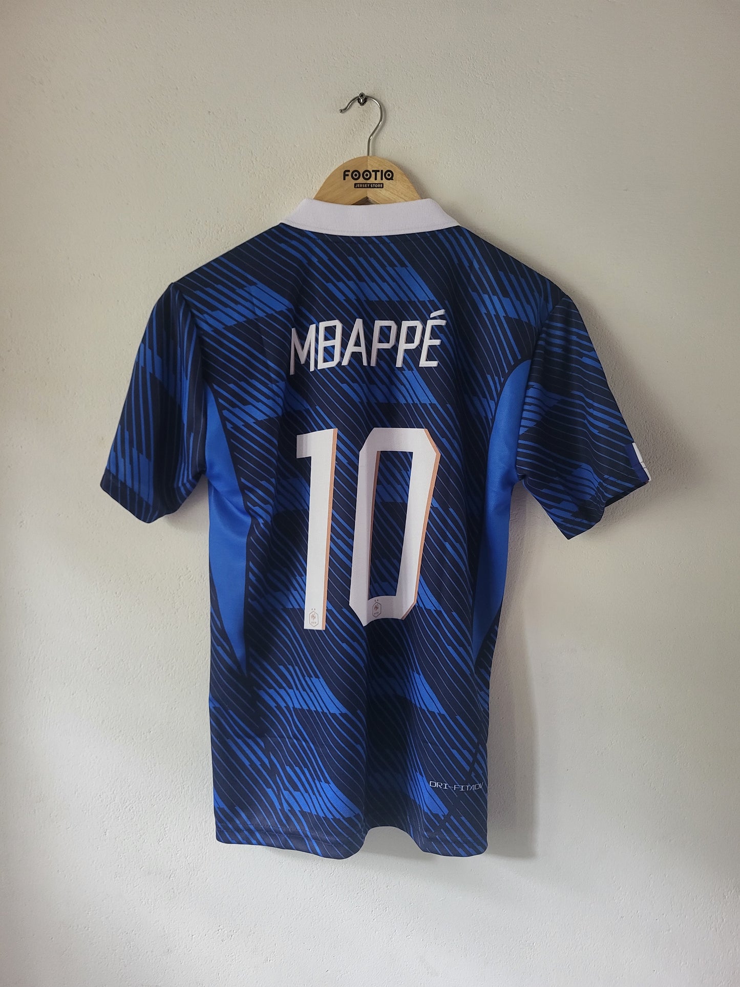 K MBAPPE FRANCE 2026 HOME JERSEY COLLAR SUBLIMATION