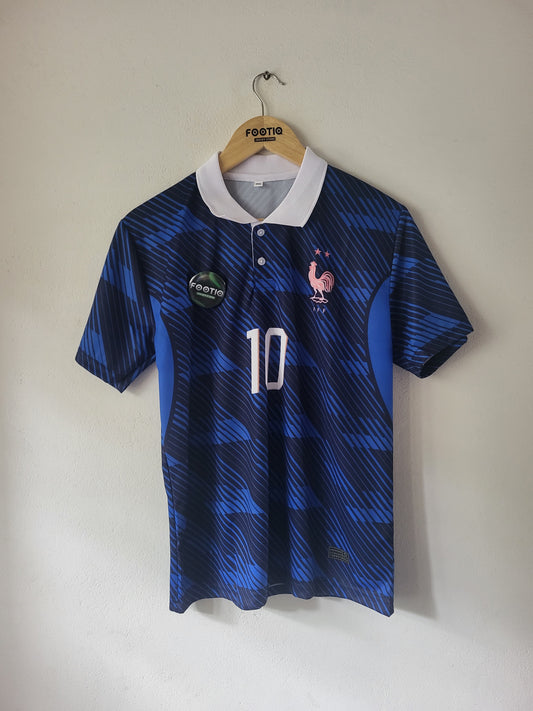 K MBAPPE FRANCE 2026 HOME JERSEY COLLAR SUBLIMATION
