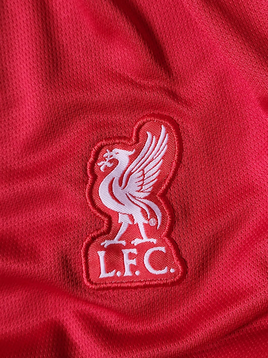 LIVERPOOL RED SHORTS EMBROIDERY