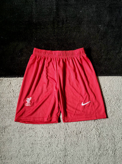 LIVERPOOL RED SHORTS EMBROIDERY