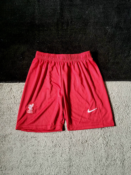 LIVERPOOL RED SHORTS EMBROIDERY