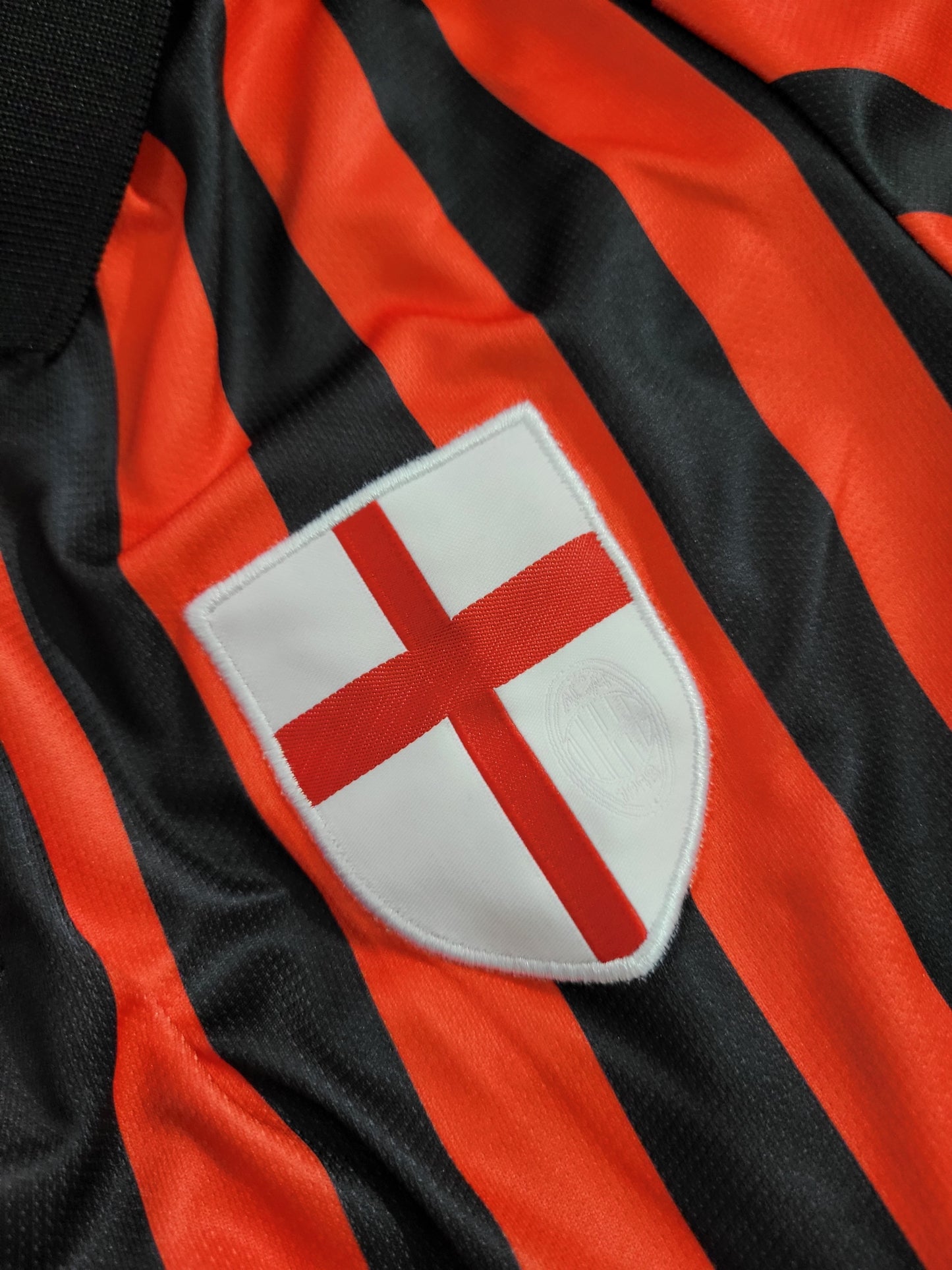 MALDINI AC MILAN HOME KIT 1999-20 COLLAR PREMIUM EMBROIDERY