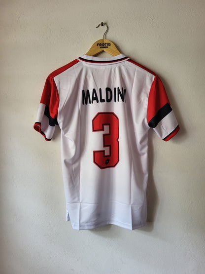 MALDINI AC MILAN AWAY KIT 1994-95 COLLAR SUBLIMATION