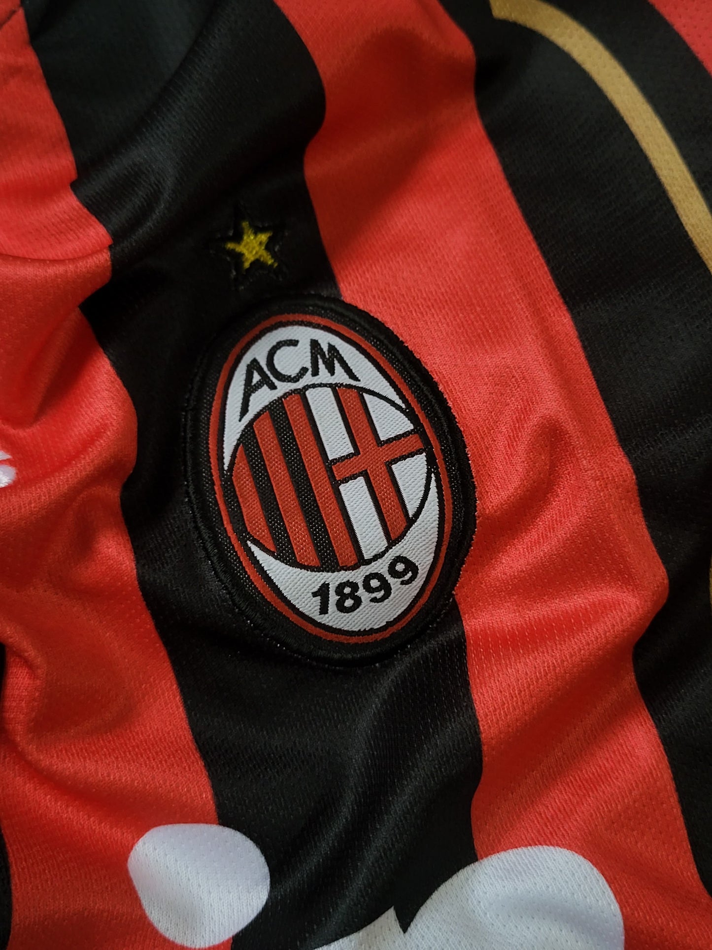 MALDINI AC MILAN HOME KIT 2006-07 COLLAR FULL SLEEVE PREMIUM EMBROIDERY