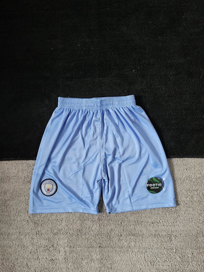 MANCHESTER CITY BLUE SHORTS EMBROIDERY