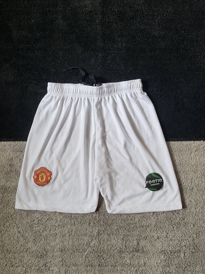 MANCHESTER UNITED WHITE SHORTS EMBROIDERY