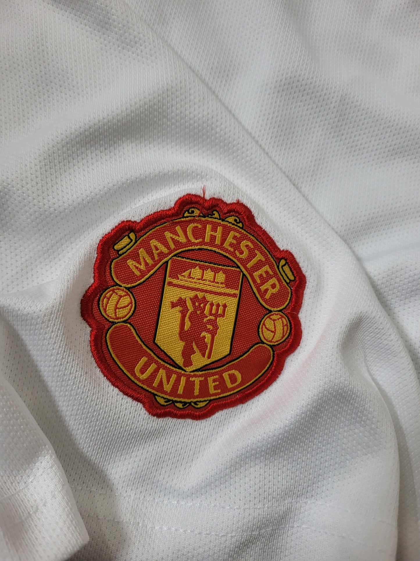 MANCHESTER UNITED WHITE SHORTS EMBROIDERY