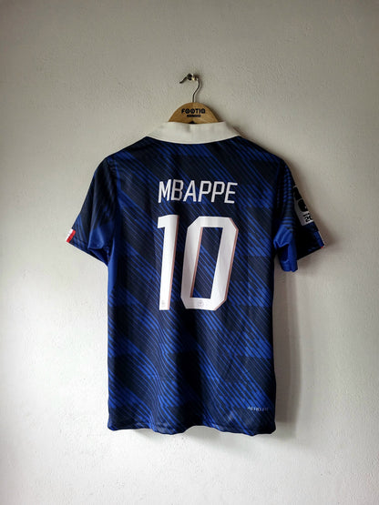 K MBAPPE FRANCE 2026 HOME JERSEY COLLAR SUBLIMATION