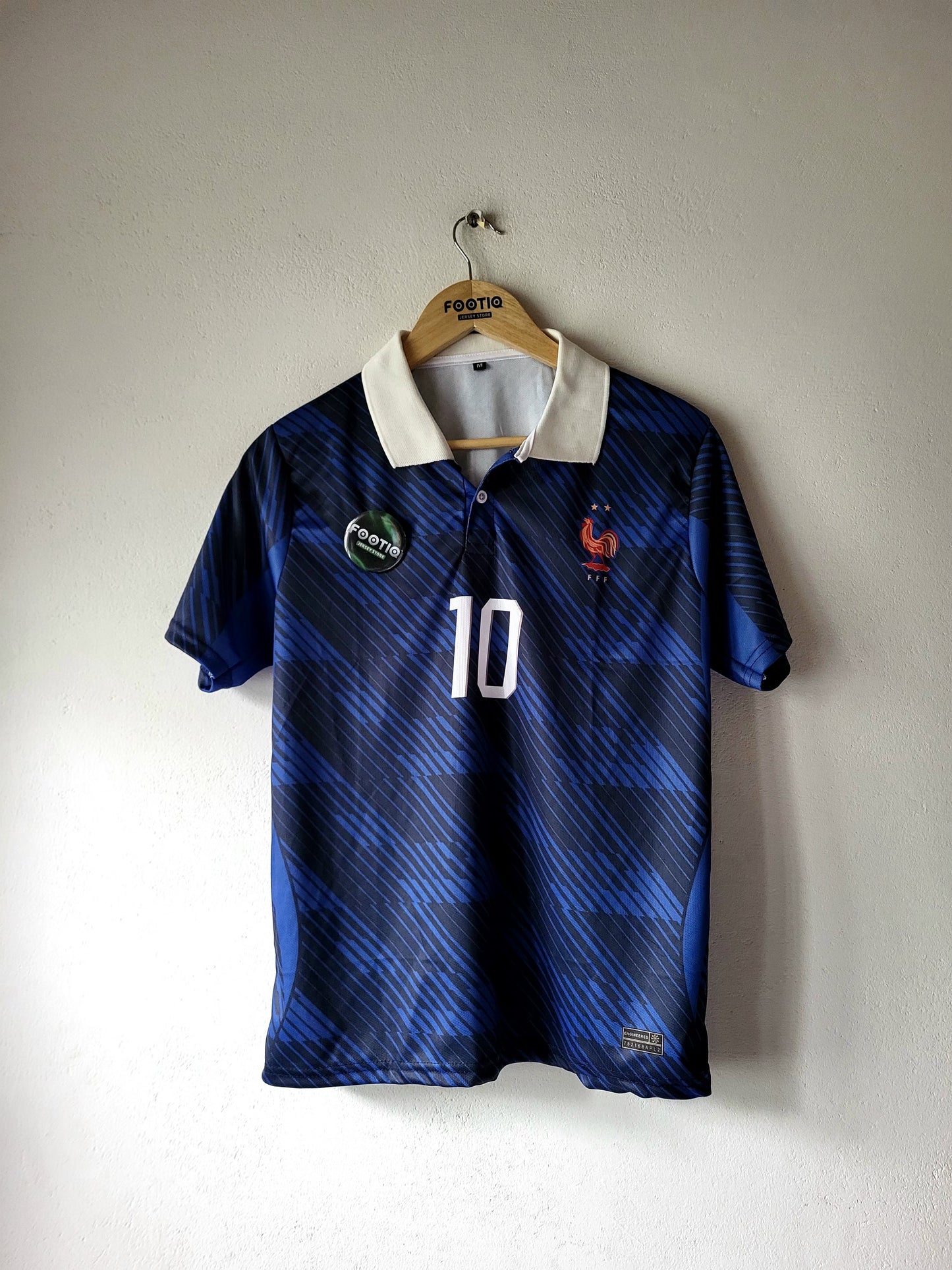K MBAPPE FRANCE 2026 HOME JERSEY COLLAR SUBLIMATION