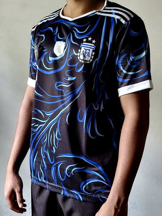 MESSI ARGENTINA AWAY JERSEY 2026 V PATCH NECK SUBLIMATION