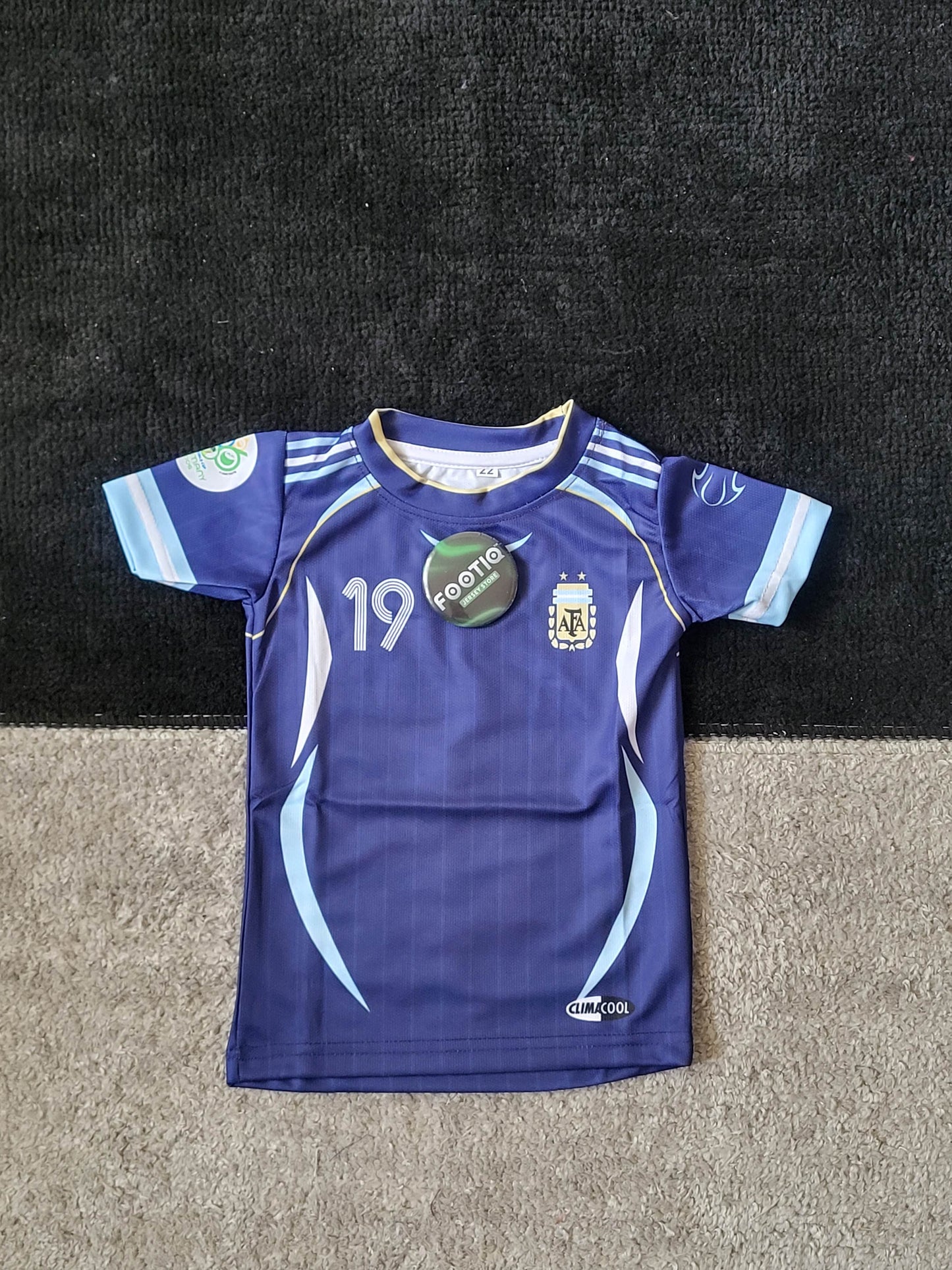 MESSI ARGENTINA AWAY KIT 2006 SUBLIMATION KIDS