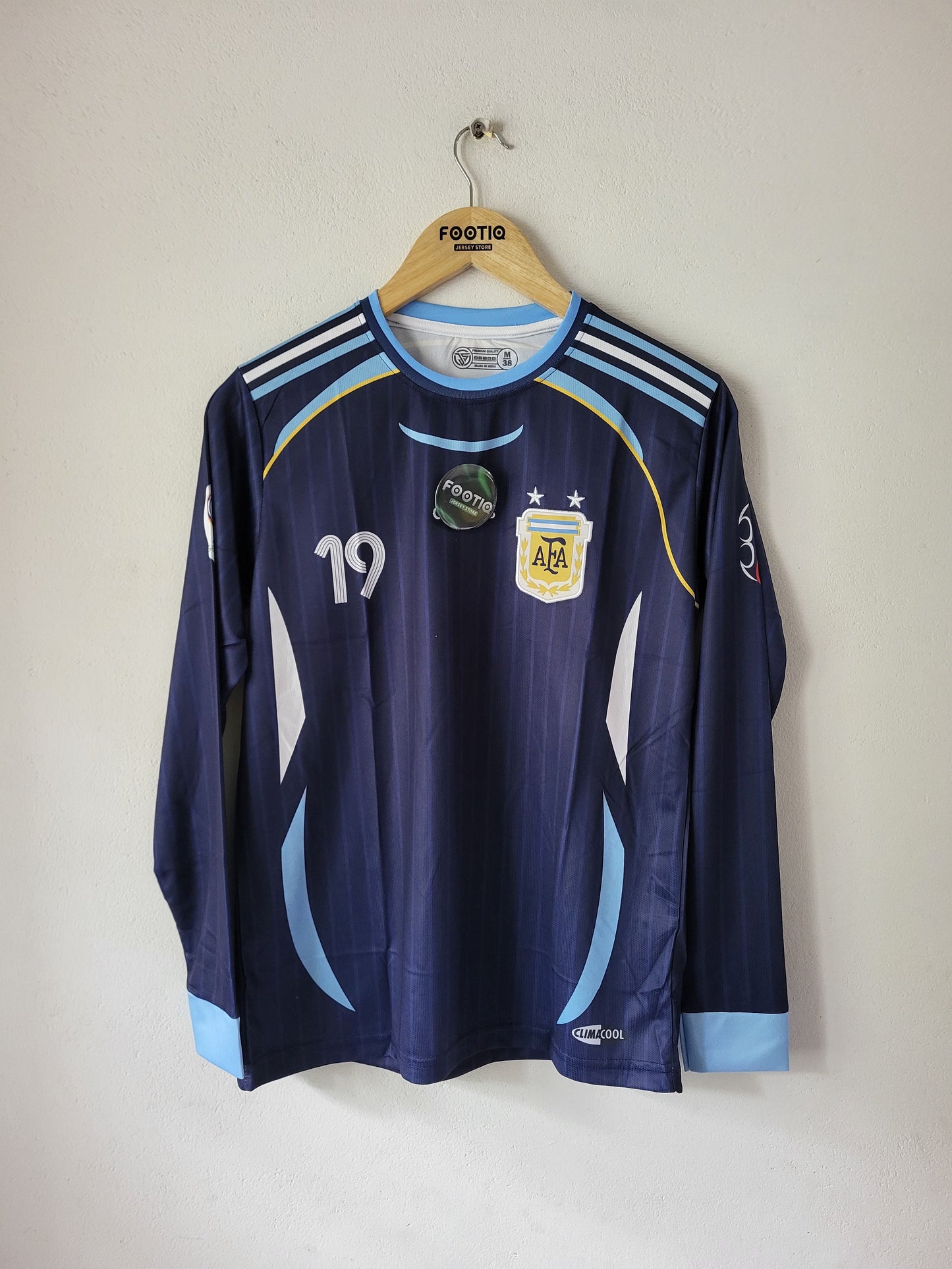 MESSI ARGENTINA AWAY KIT 2006 PREMIUM FULL SLEEVE EMBROIDERY